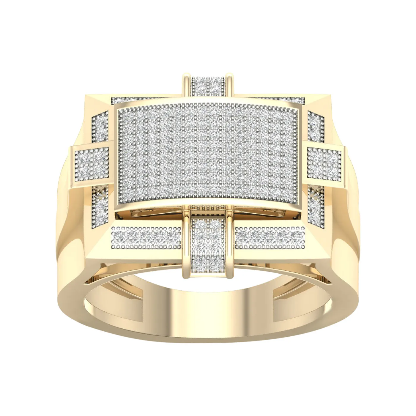 10K 0.50ct Diamond Mens Ring