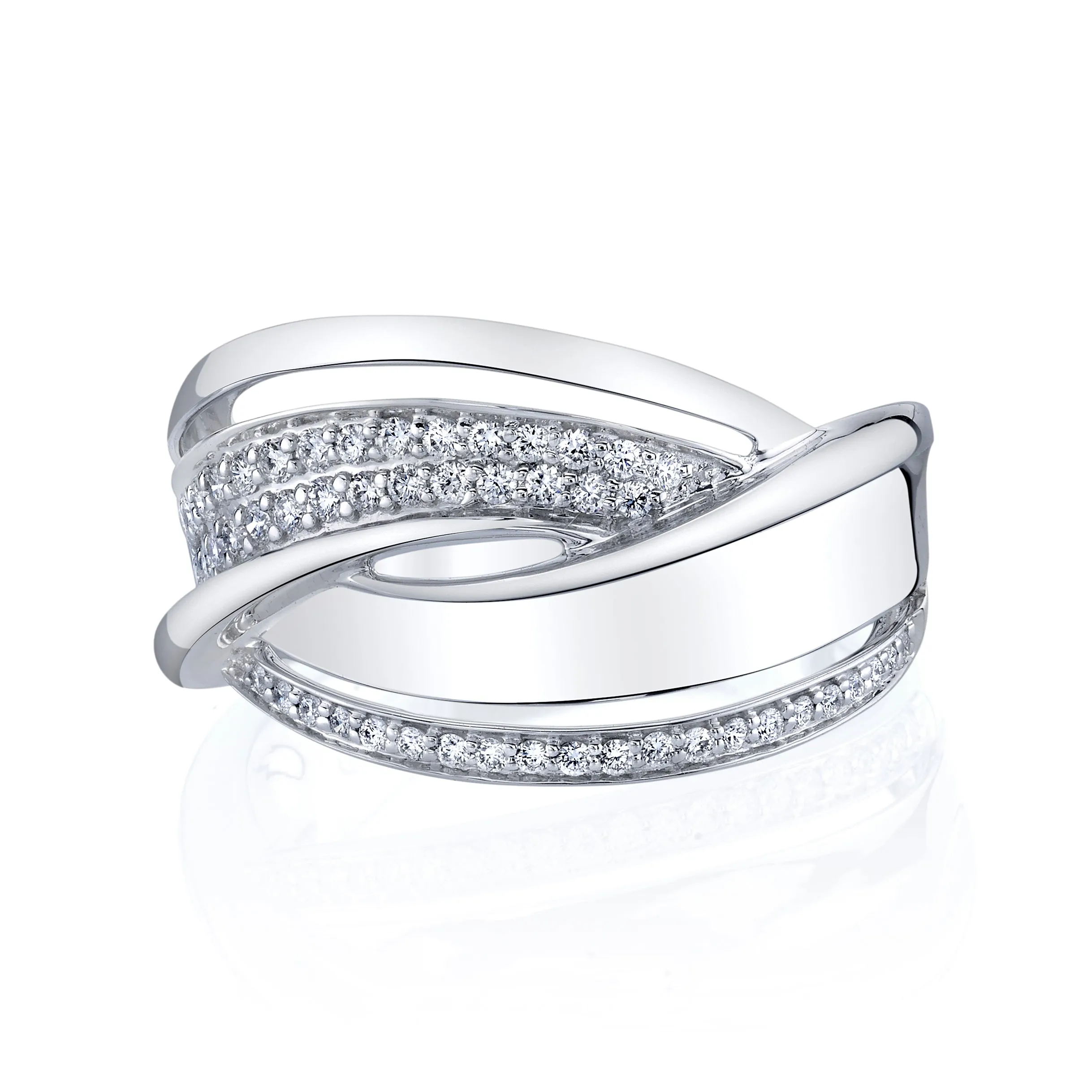 14K White Gold Fashion Diamond Ring