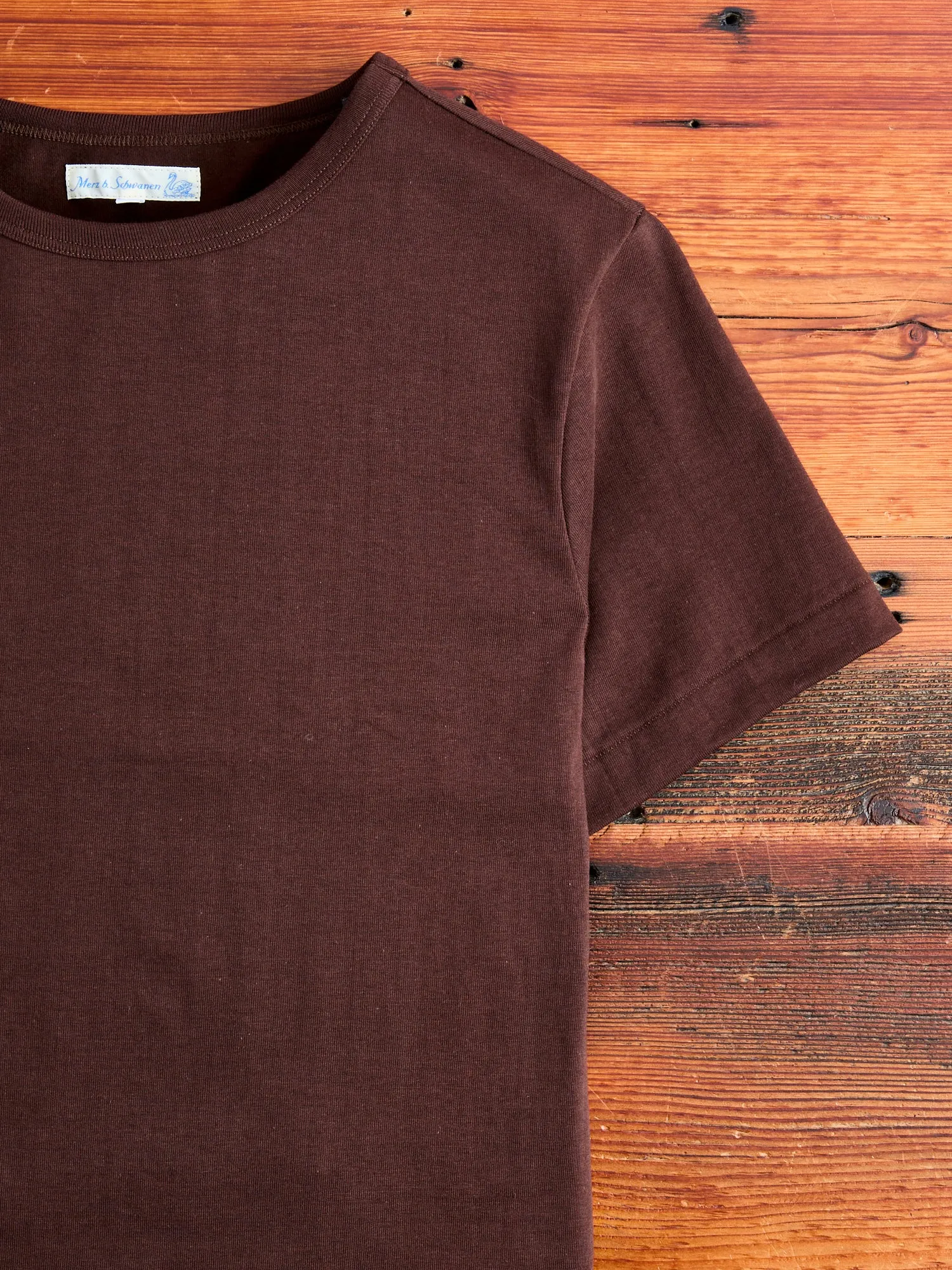 215 "Good Originals" Heavyweight 7.2oz Loopwheel T-Shirt in Coffee