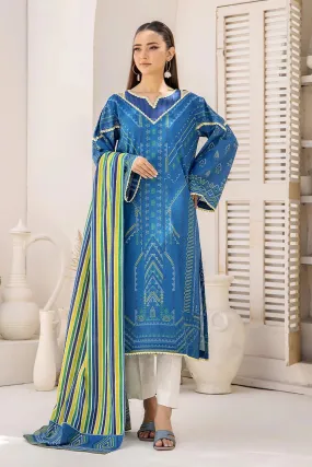 2PC Unstitched Printed Lawn Shirt and Dupatta KSD-2484