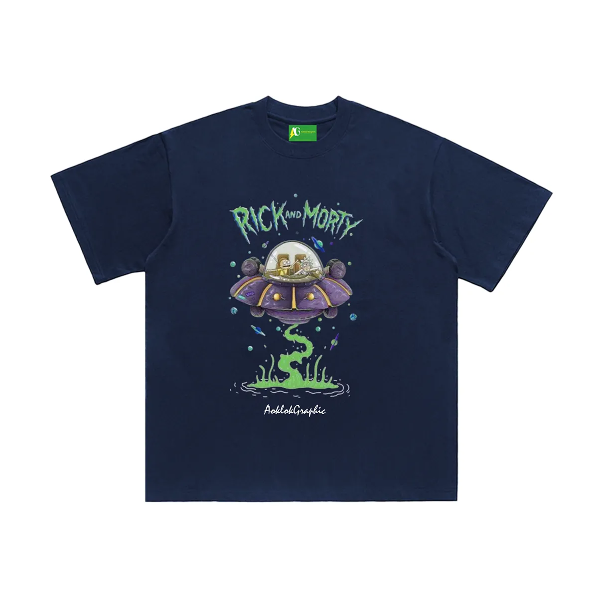 AG Rick and Morty Alien Spacecraft T-Shirt