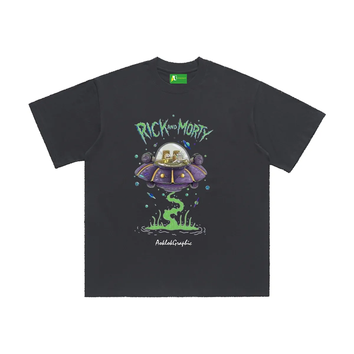 AG Rick and Morty Alien Spacecraft T-Shirt