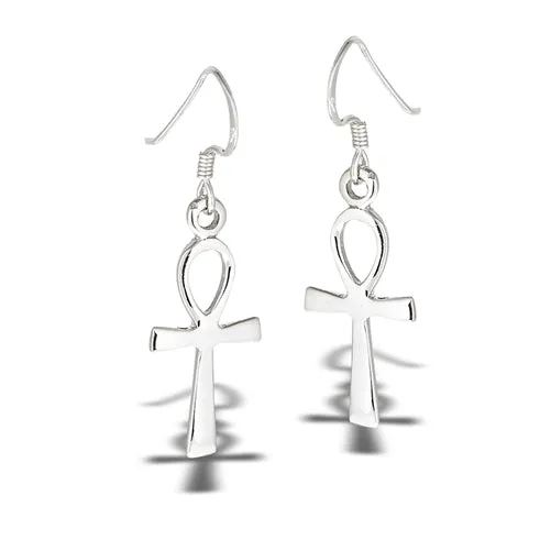 Ankh Dangle Earrings