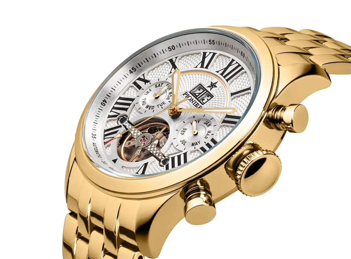 Automatic Havana P7001-11 | Gold | Pionier Germany