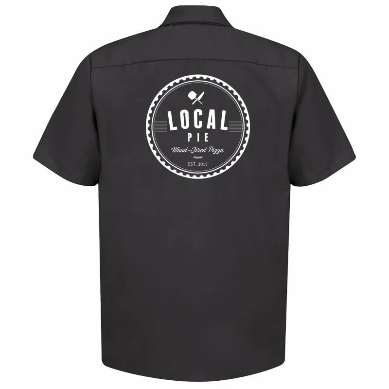 Basic Black Cook Shirt with Local Pie Logo