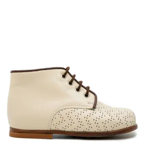 Beberlis Light Beige Perforated Baby Bootie