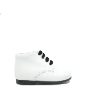 Beberlis White Leather Baby Bootie