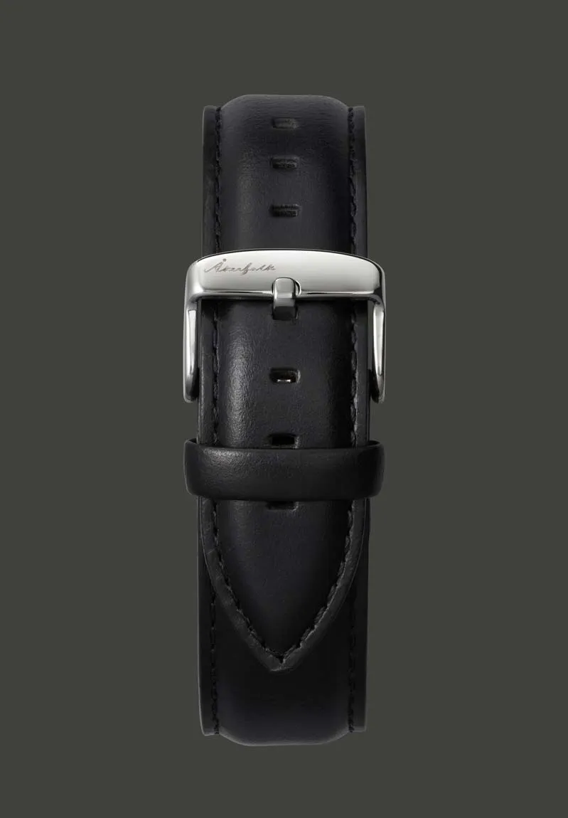 Black Leather Strap 18 mm