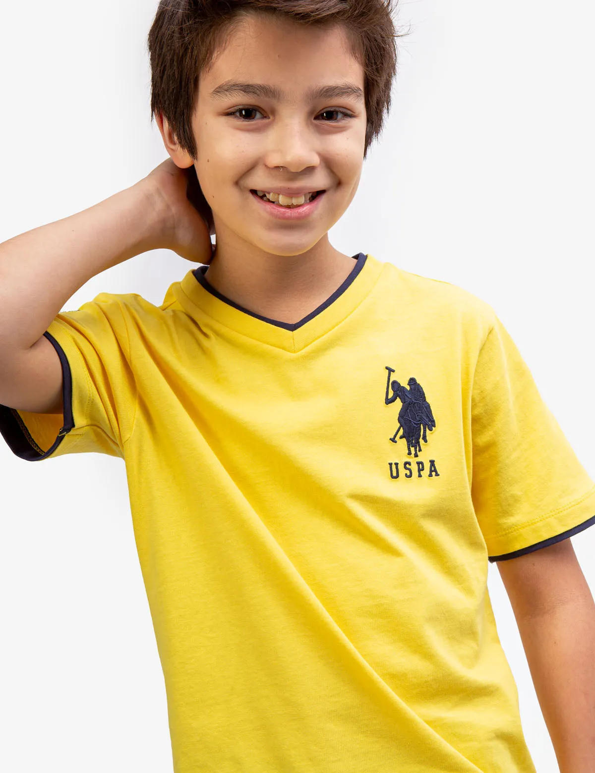 BOYS BASIC V-NECK T-SHIRT