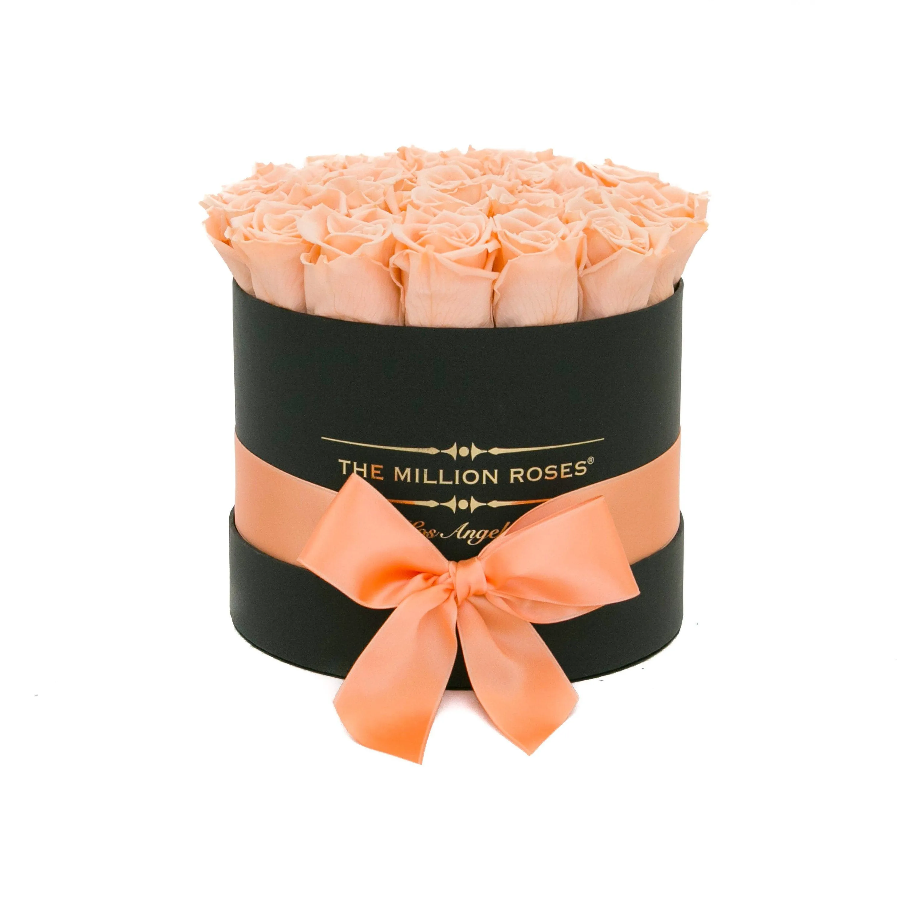 Classic Black Box | Peach Roses