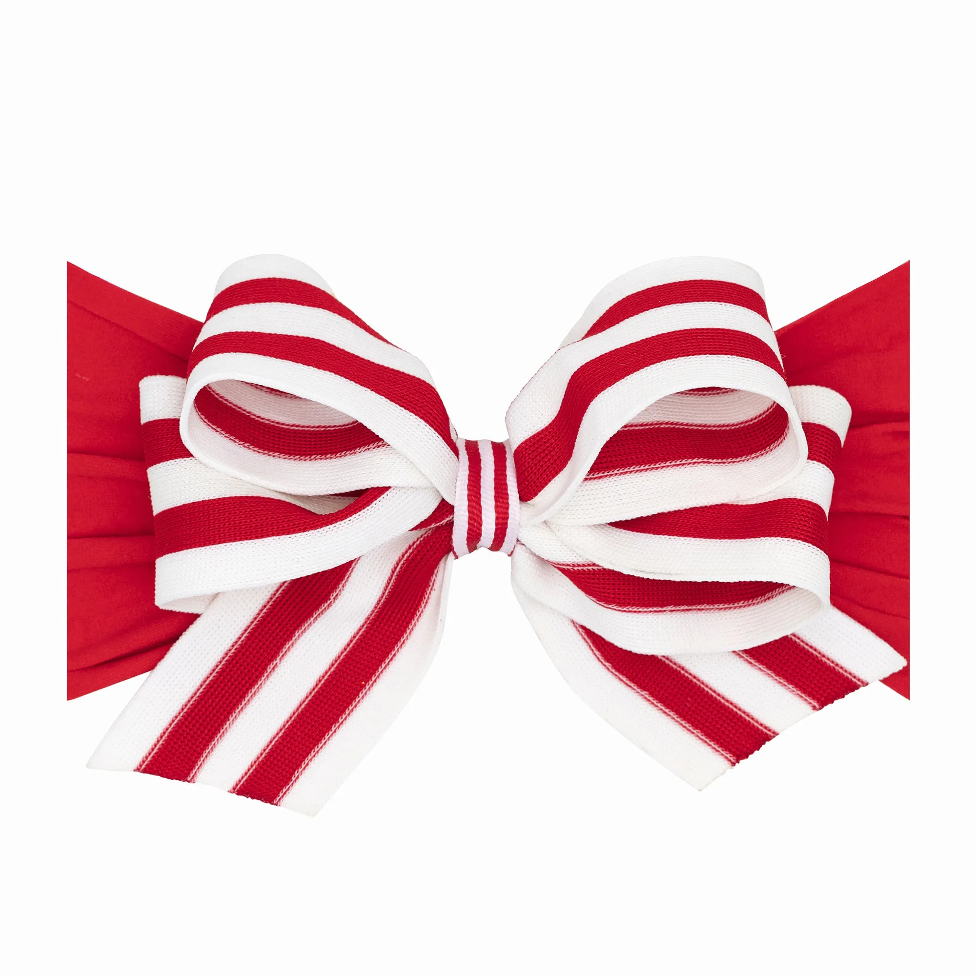 CLASSIC BOW: candy cane ribbon