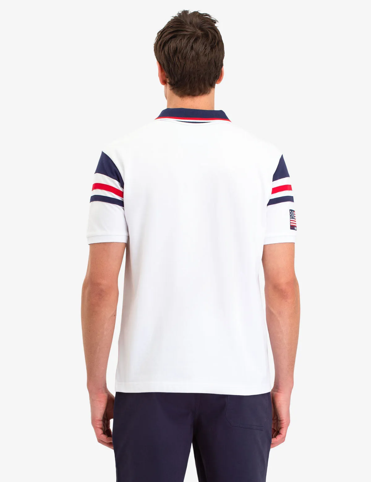 COLORBLOCK STRIPE POLO SHIRT