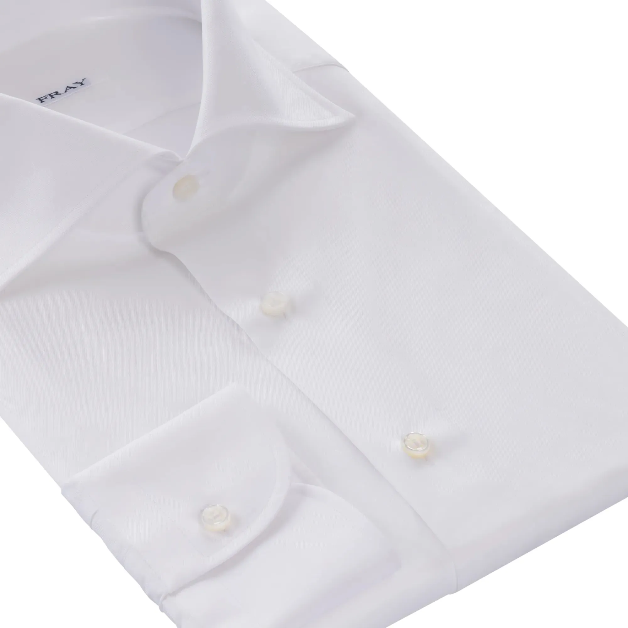 Cotton Plain Shirt in White