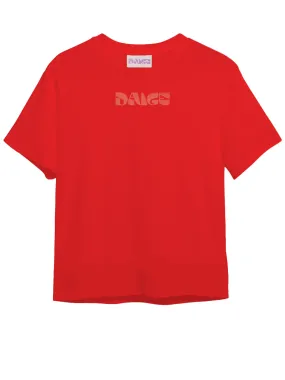 DAIGE logo t-shirt - Poppy red