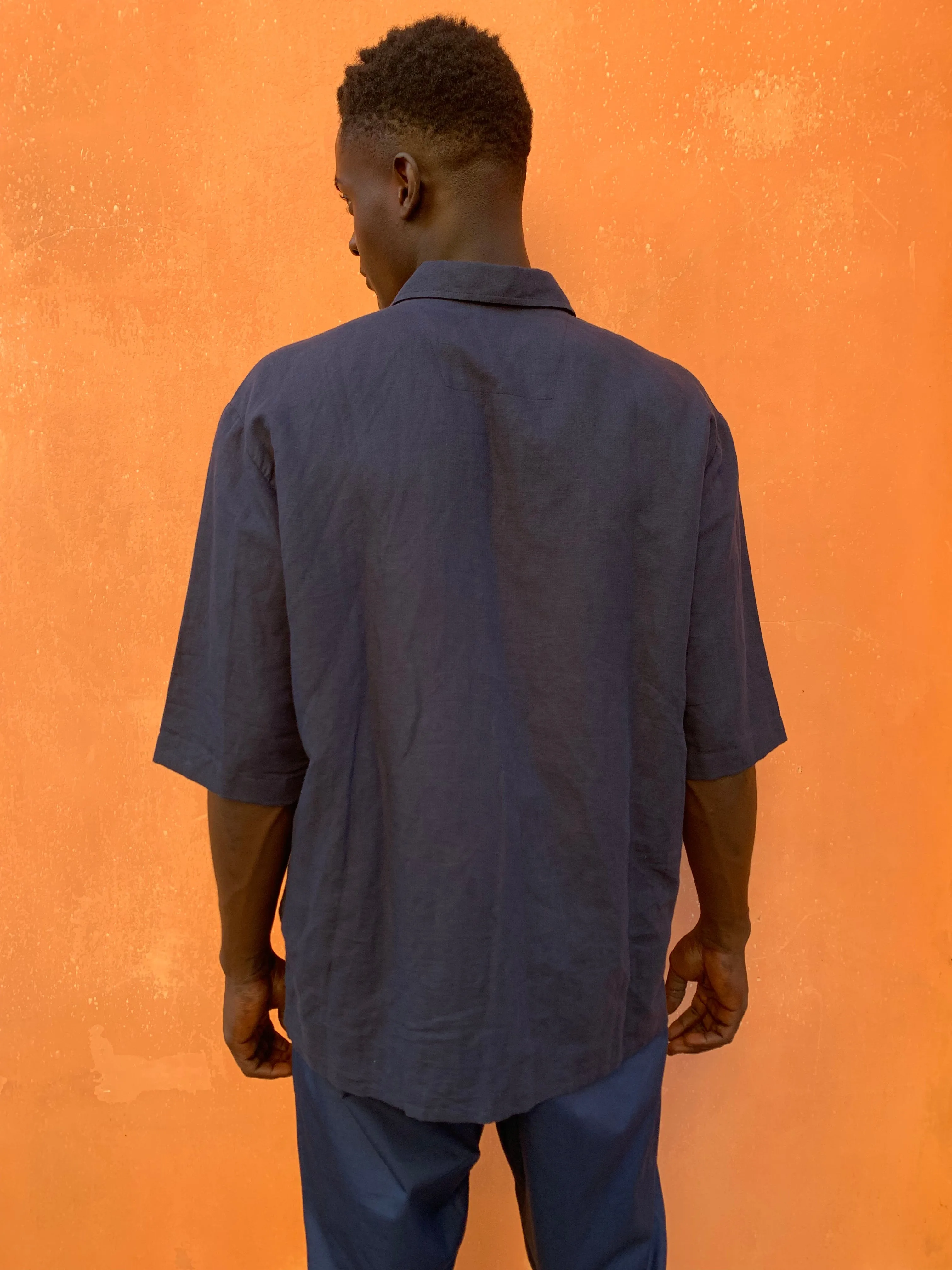 DANGLAR - SHORT-SLEEVE - Linen Blue