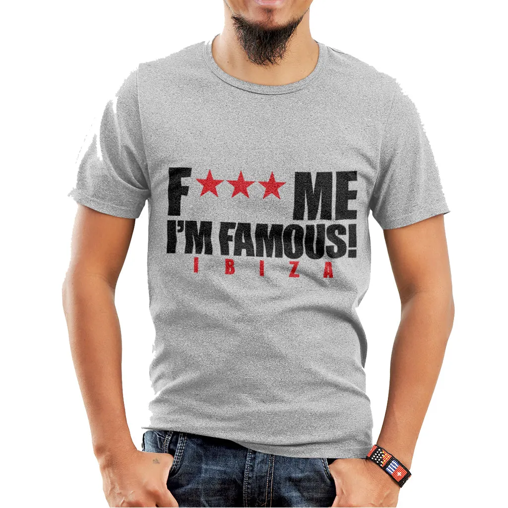 David Guetta F Me I'm Famous Ibiza Classic Men's T-shirt NEW