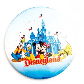 Disney Disneyland The Original with Mickey Mouse And Gang & Castle Light Up Pinback Button