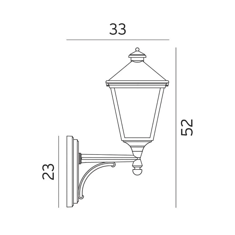 Elegant Arm Exterior Wall Light | Assorted Finishes