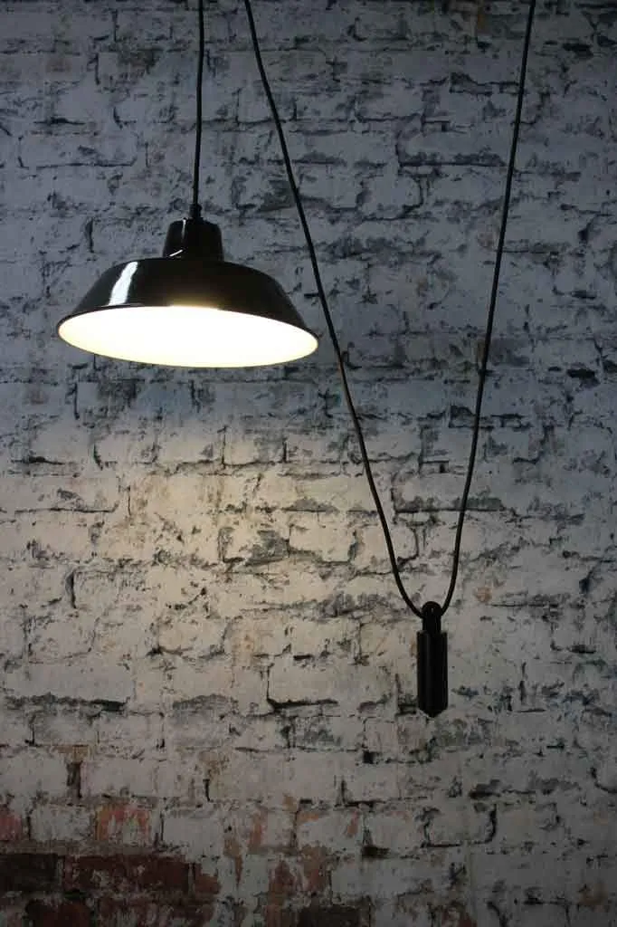 Factory Pulley Pendant Light