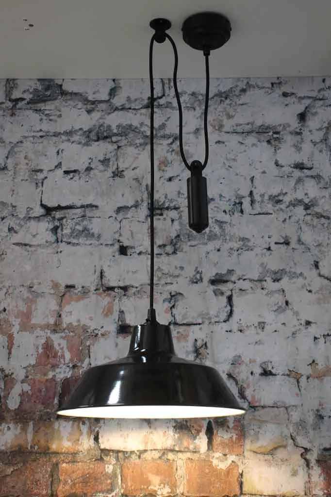 Factory Pulley Pendant Light