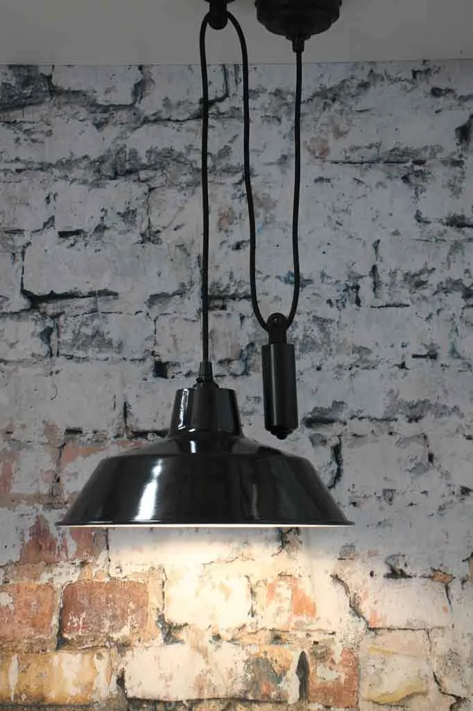 Factory Pulley Pendant Light