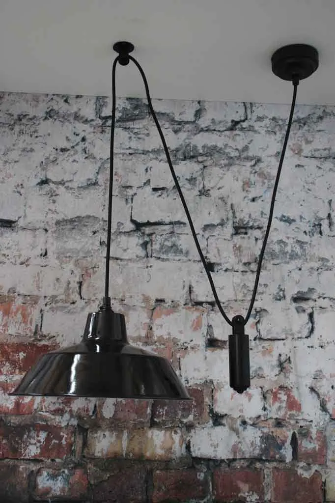 Factory Pulley Pendant Light