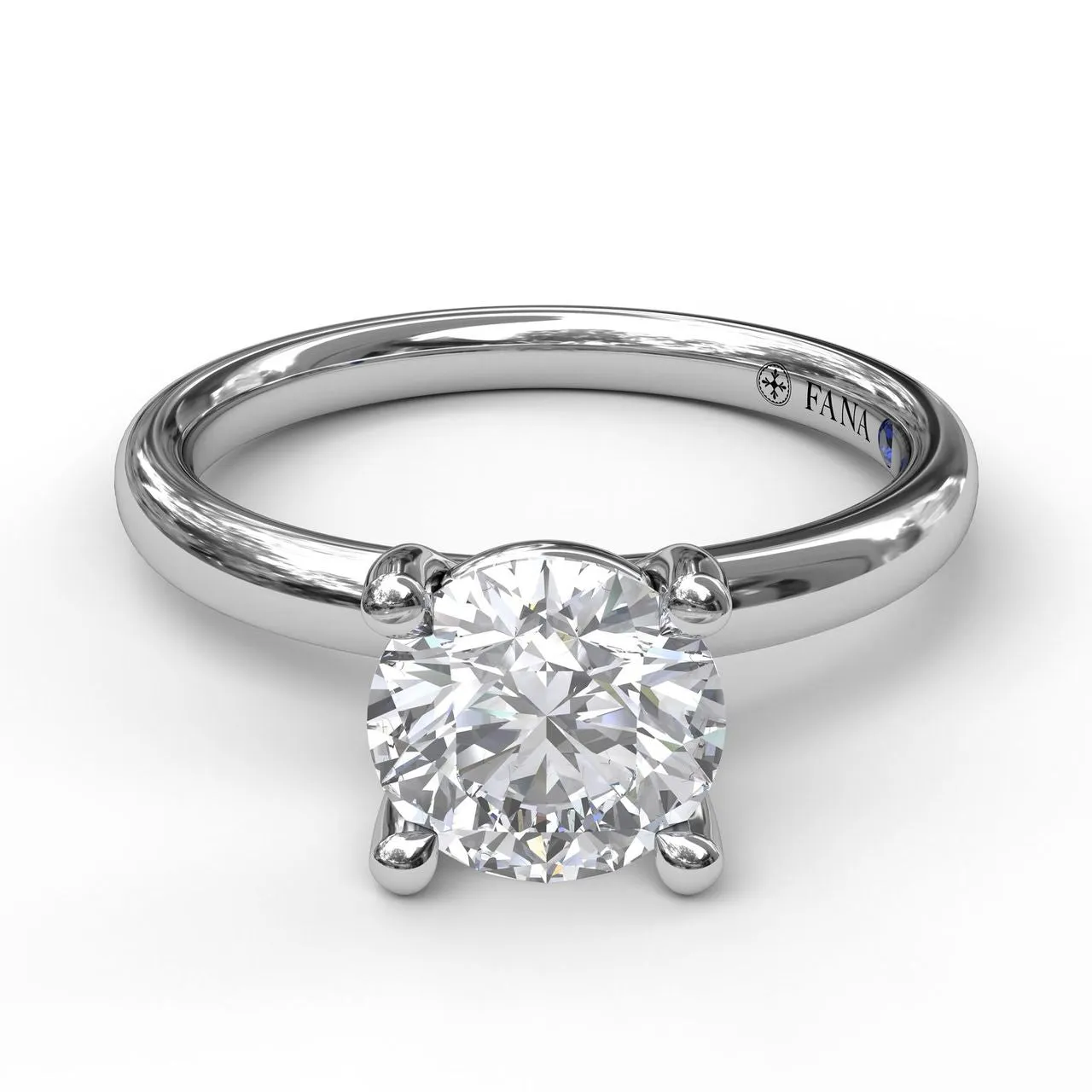 Fana Classic Round Cut Solitaire Engagement Ring 3842