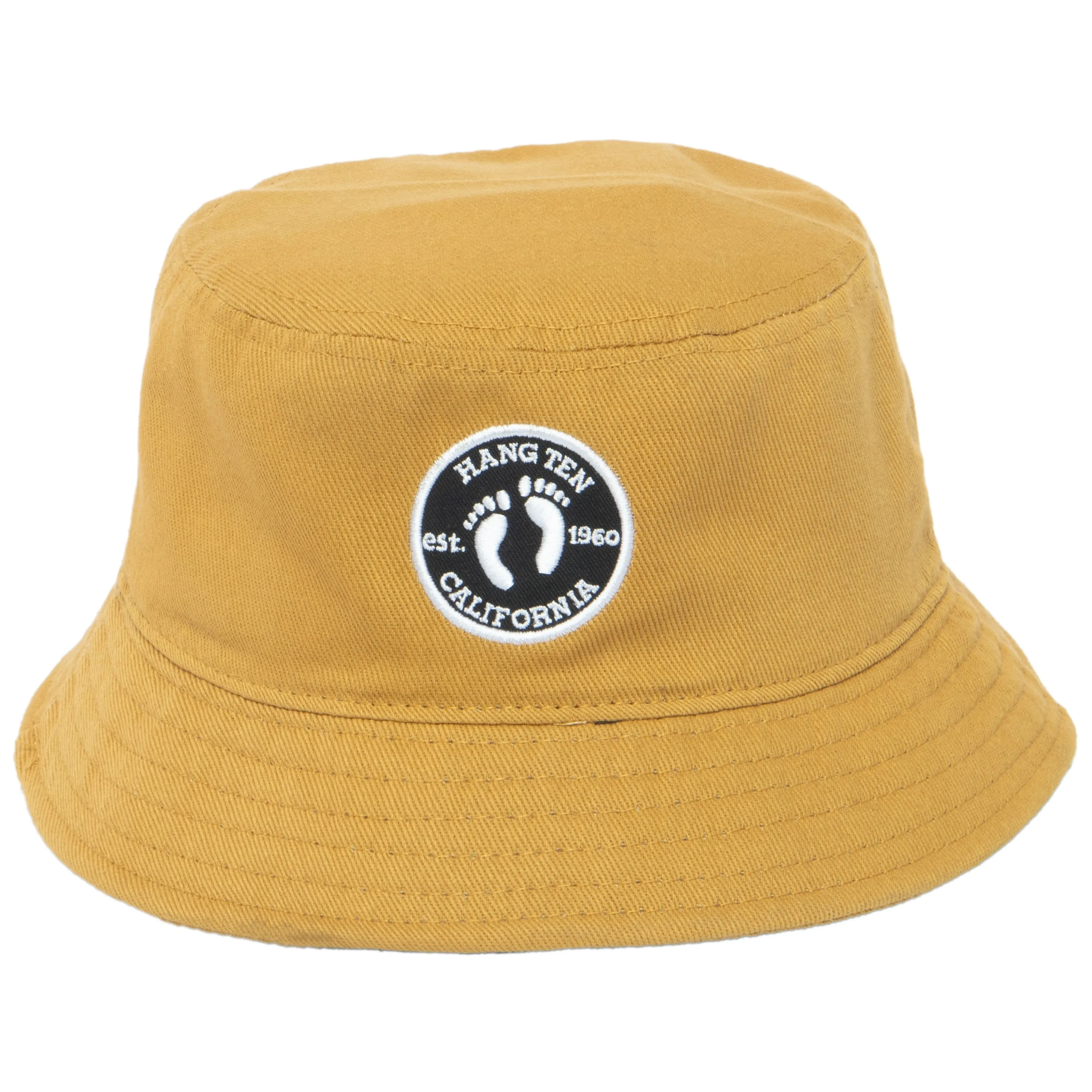 Hang Ten - Cotton Twill Bucket with Hang Ten Embroidered Patch