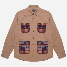 HUNTING EXPLORER SHIRT (THE HARDING CAPSULE)  - KHAKI/HARDING