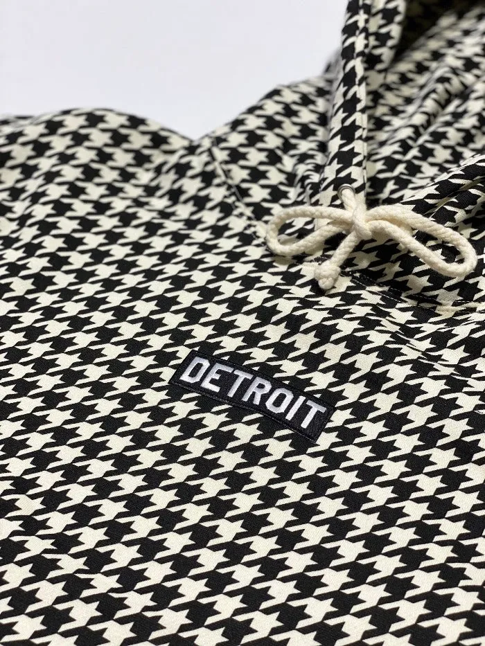 Ink Detroit Premium Heavyweight Hoodie - Houndstooth