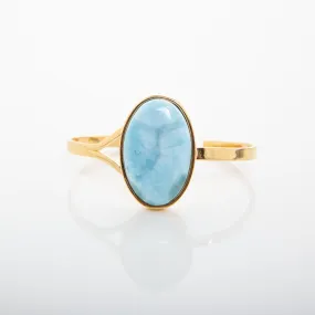 Larimar Gold Vermeil Cuff Iris