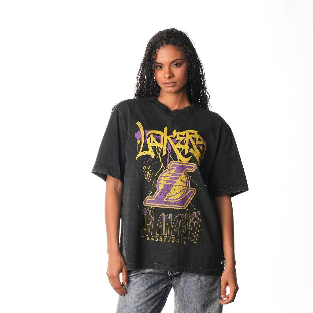 LOS ANGELES LAKERS LIVE FROM BAND TEE - BLACK