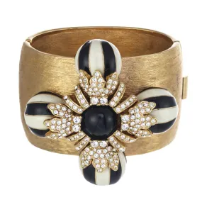 Moria Gold Cuff - Black and Cream