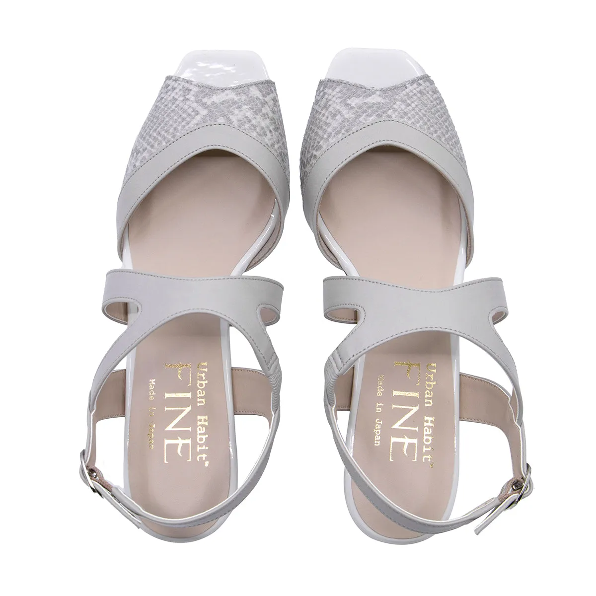 Mylie Light Beige the balanced heel sandals