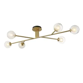 Nordia 6-light Semi flush