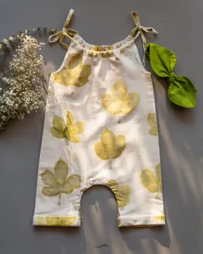 Organic Cotton Eco-Print Jumpsuit for Girls