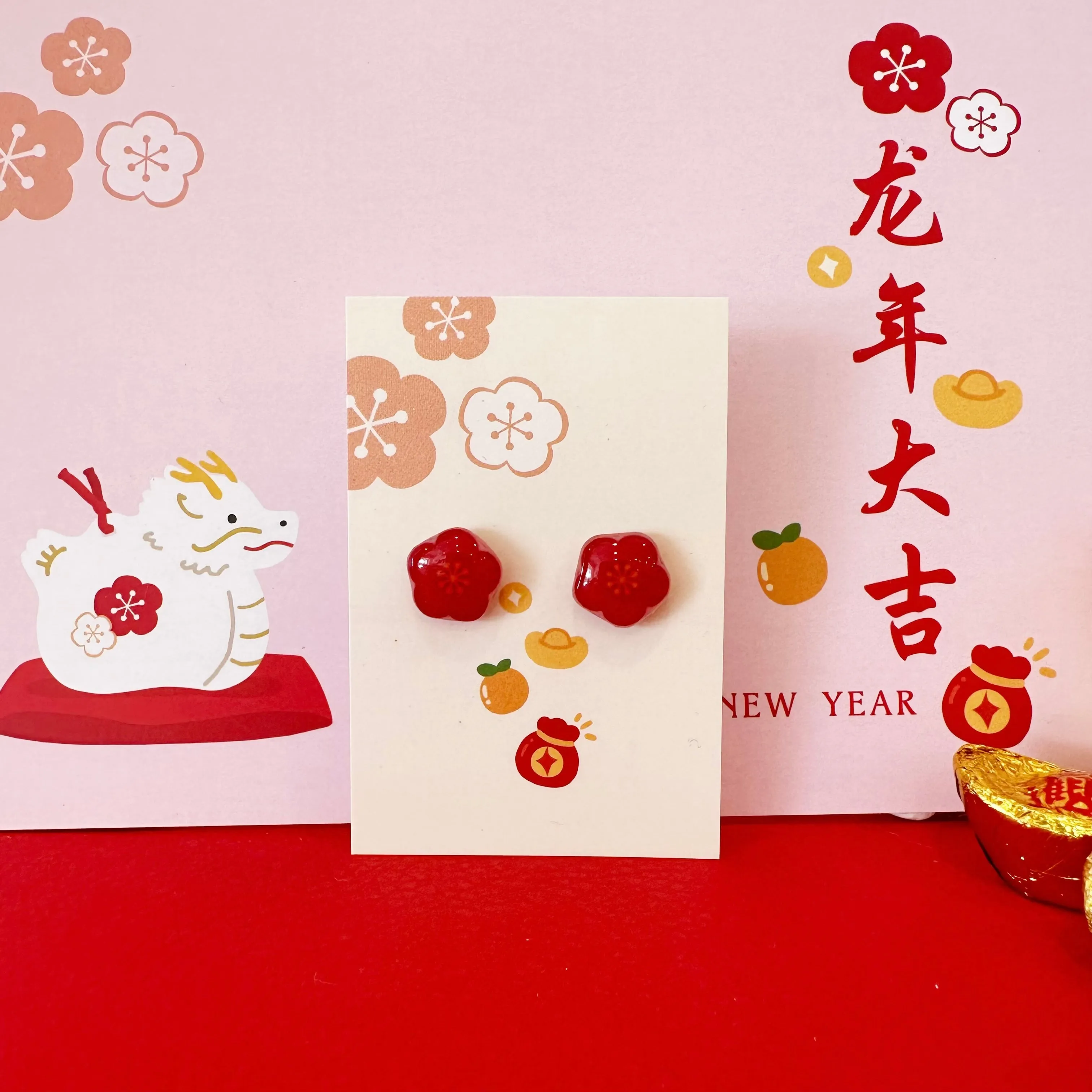 Oriental Chinese New Year Earrings