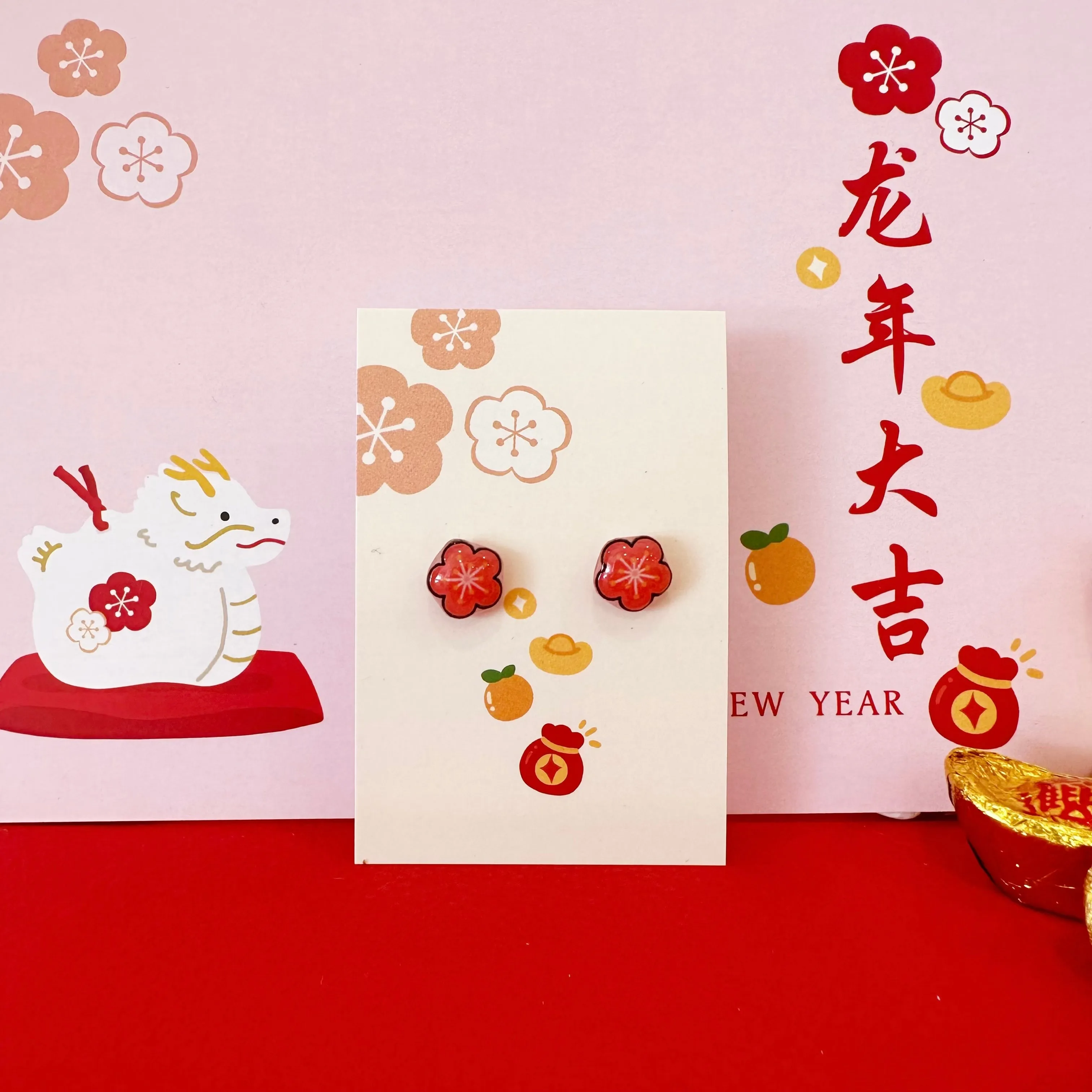 Oriental Chinese New Year Earrings