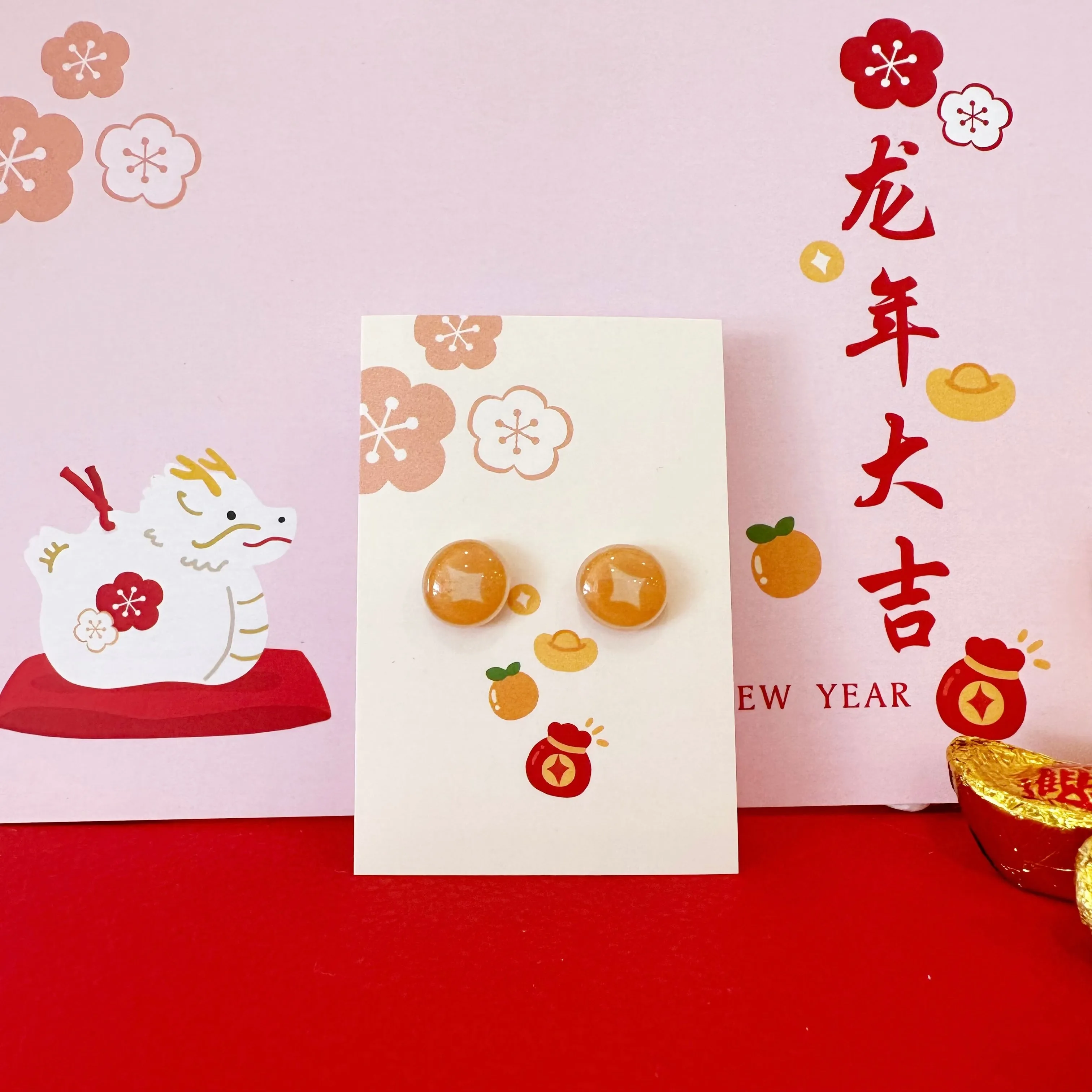 Oriental Chinese New Year Earrings