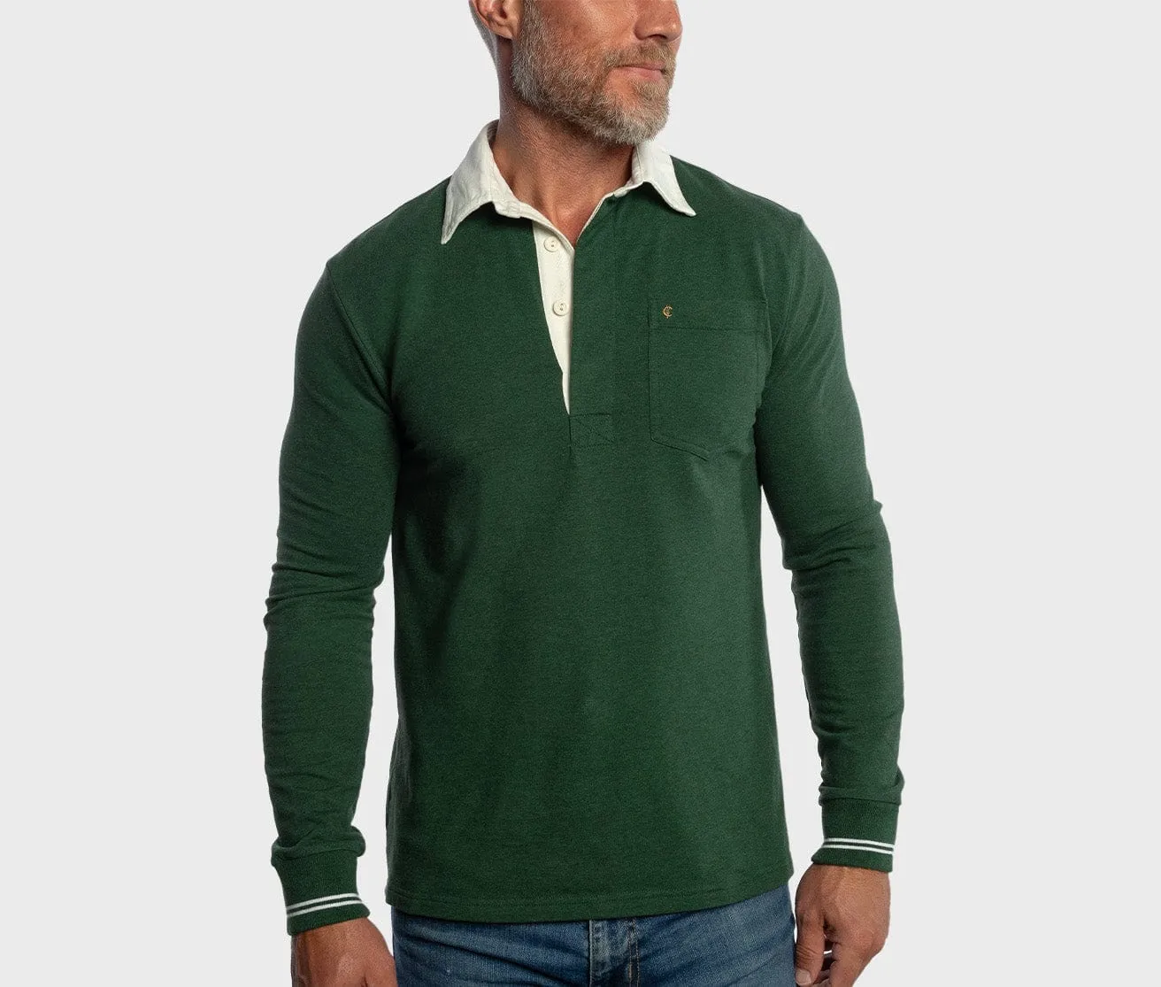 Rugby Shirt - Heather Green