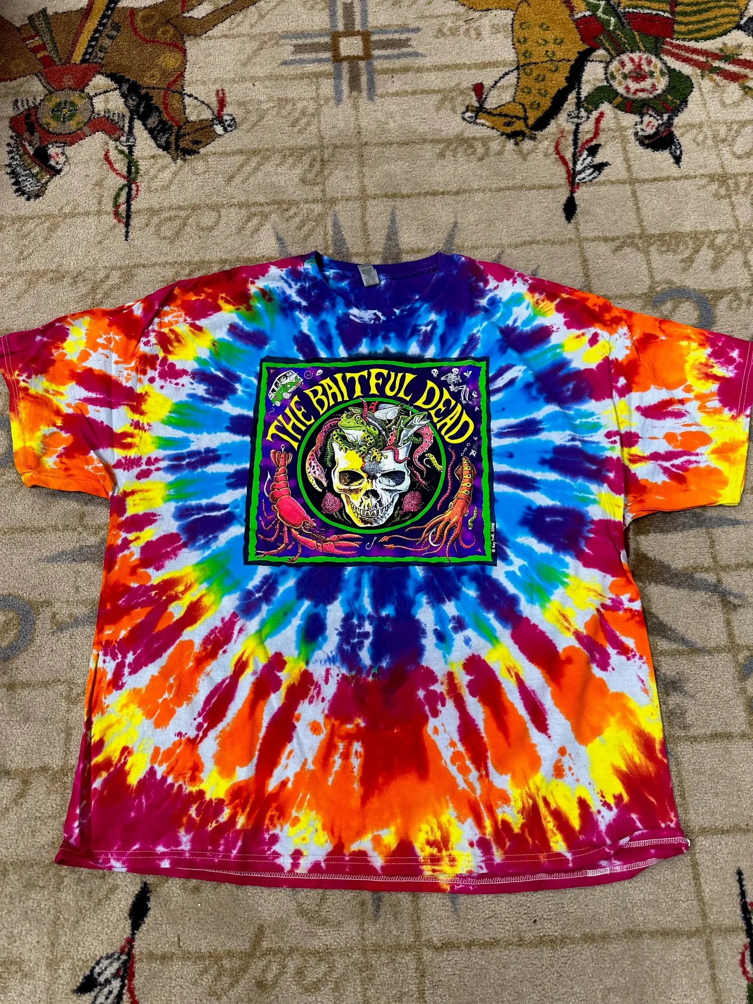 The Baitful Dead Short sleeve tie dye shirt