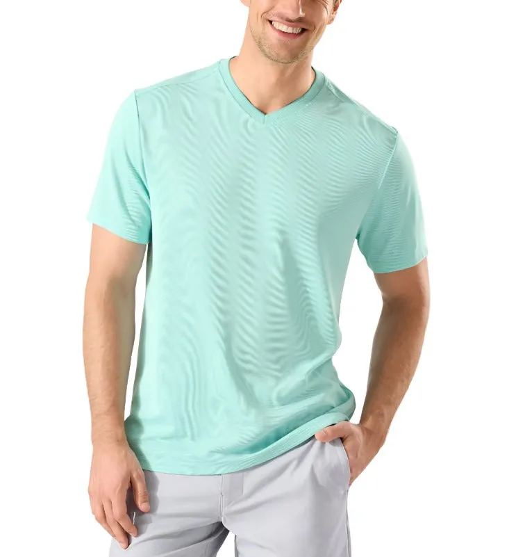 Tommy Bahama Mens Coastal Crest IslandZone V-Neck Shirt