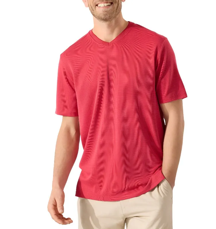 Tommy Bahama Mens Coastal Crest IslandZone V-Neck Shirt