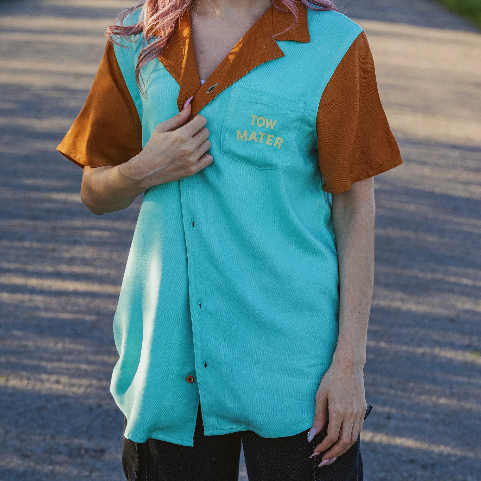 Tow Mater Employee Button Up Shirt