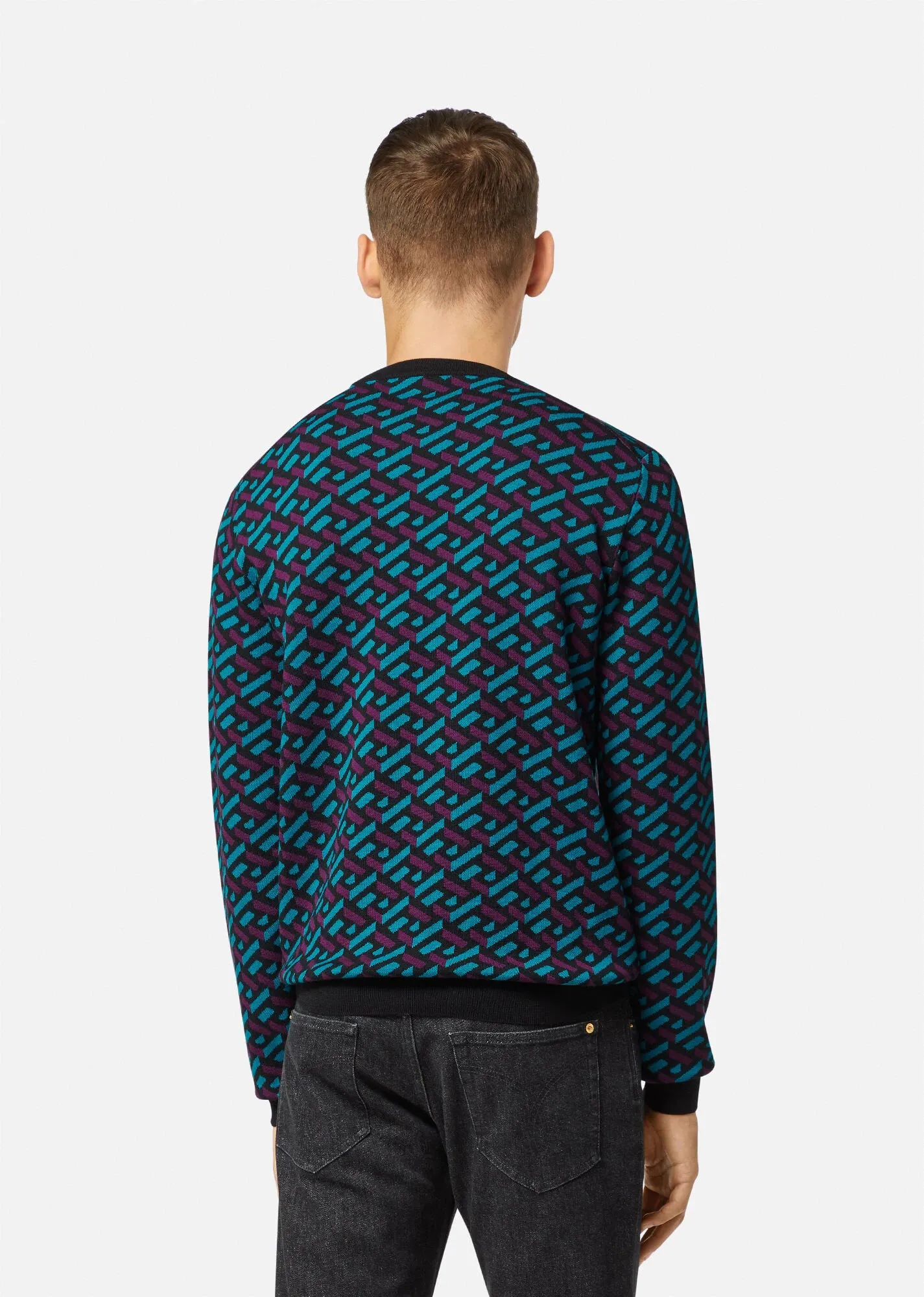 Versace La Greca Jacquard Jumper