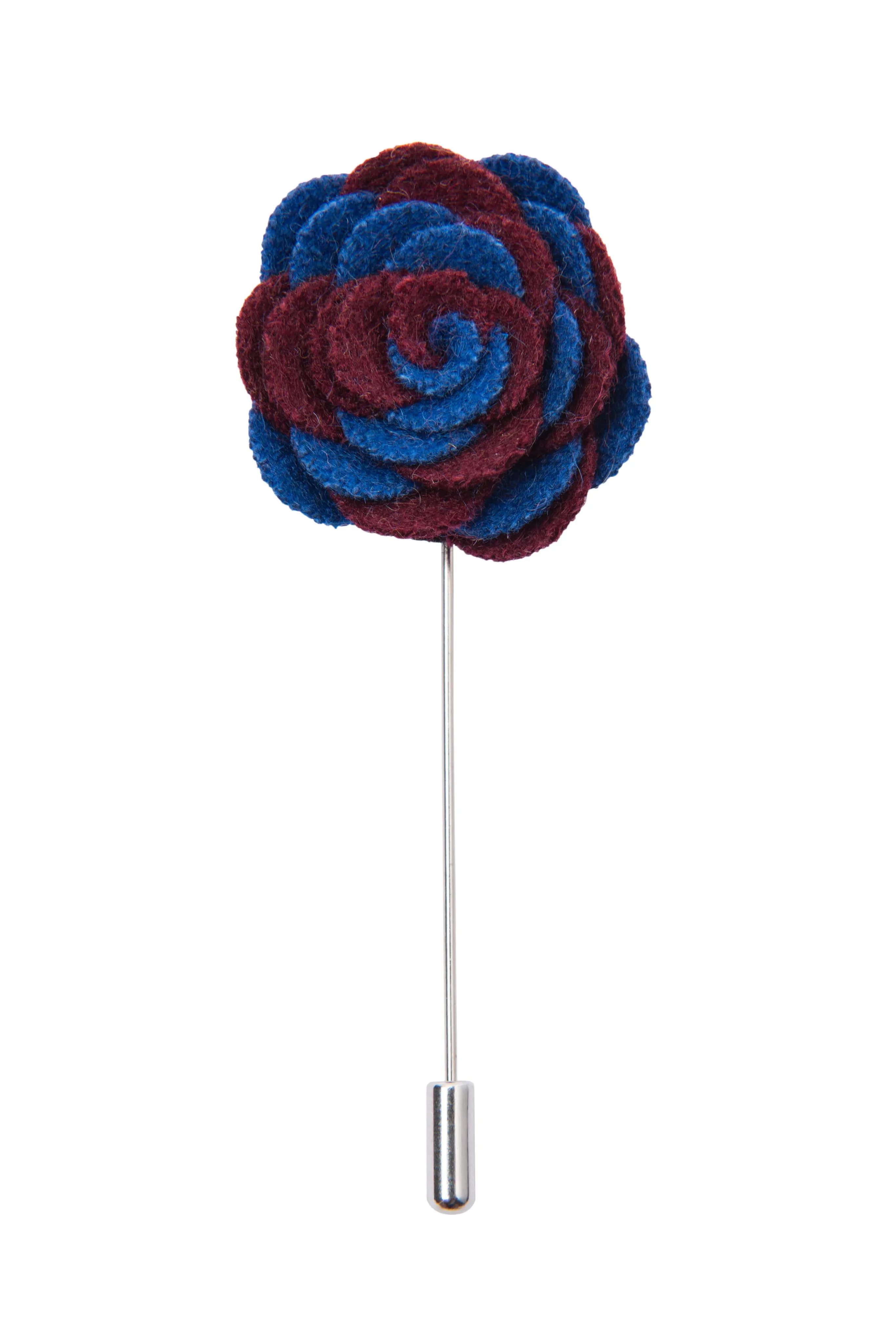 Washington Lapel Flower, Blue / Burgundy