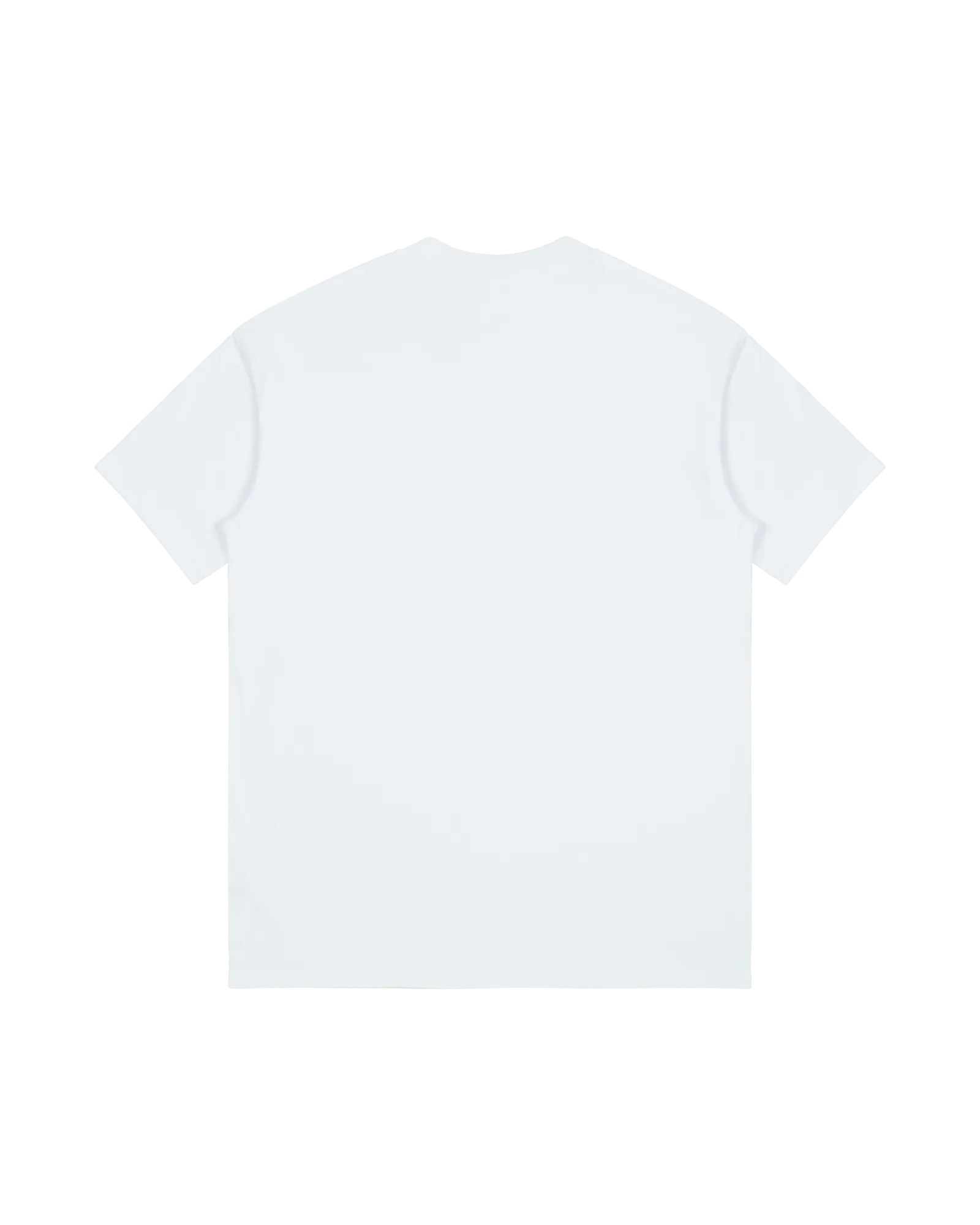 WHITE EMBROIDERED LOGO T-SHIRT